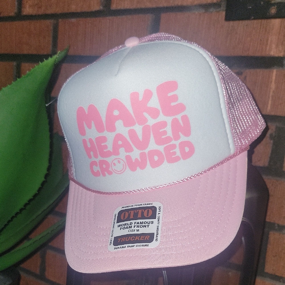 Pink and White Trucker Hat